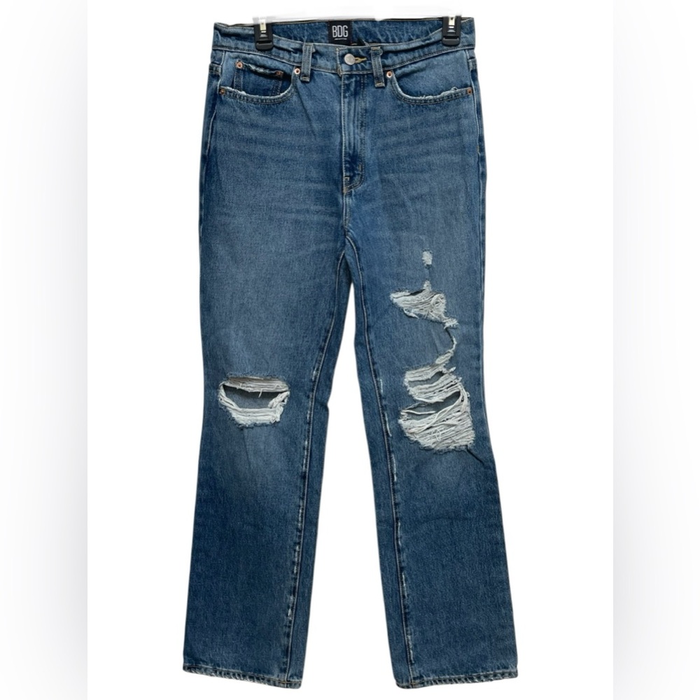 BDG Urban Outfitters Blue Bootcut Distressed Jeans Size 28